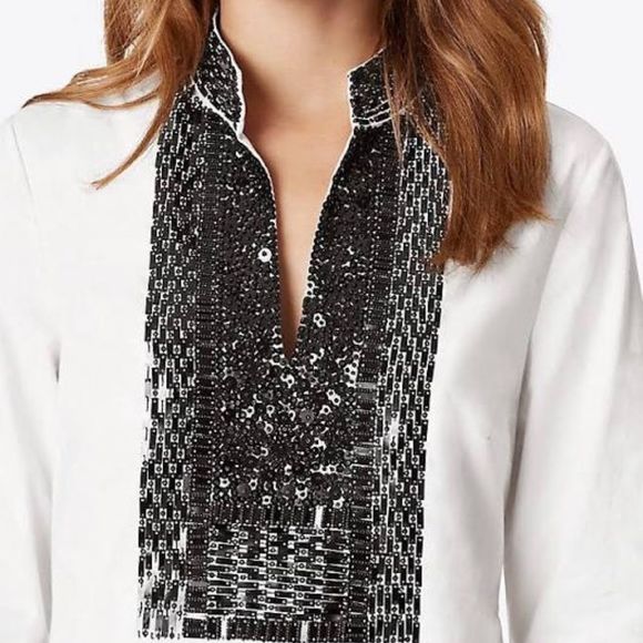 Tory Burch Embellished 'Tory Tunic'🌺 NWT - Picture 2 of 13